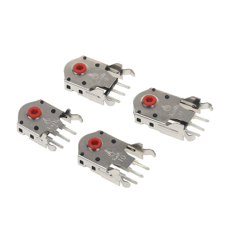 5pcs Kailh Encoder Decoder Mouse Warna Merah Ukuran 7mm / 9mm / 10mm / 11mm Untuk Logitech Razer