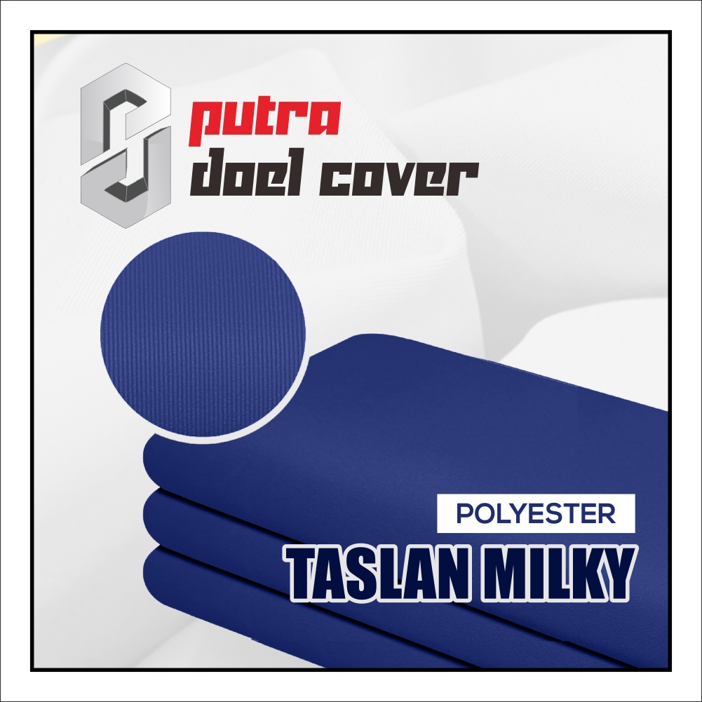 jual bahan taslan milky waterproof jaket cover mobil tenda dll
