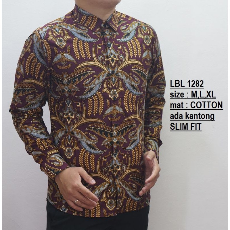 Batik lengan panjang /BATIK COWO /BATIK MURAH /BATIK SLIMFIT /BATIK PRIA /BATIK KATUN/GROSIR BATIK