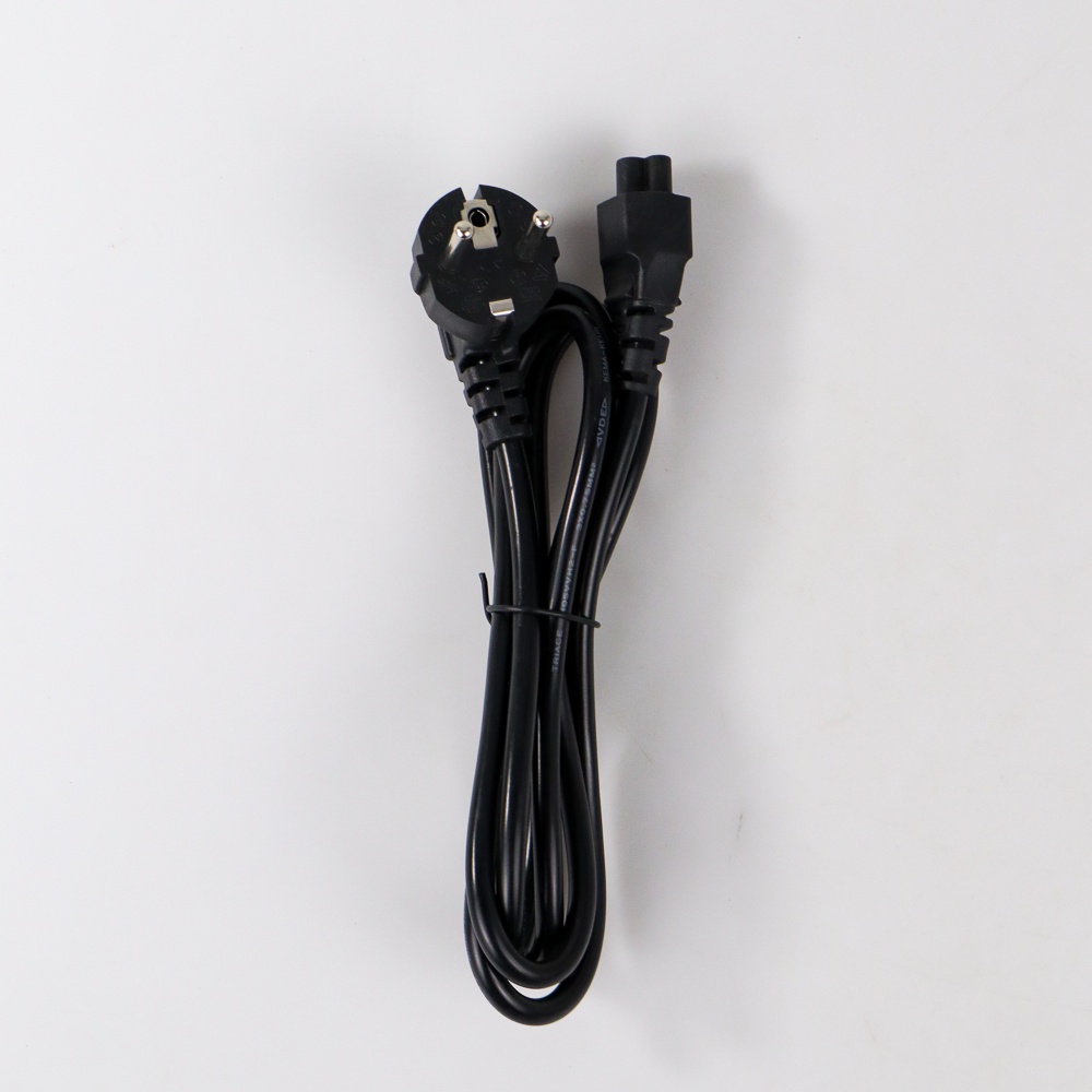 Kabel Listrik Lubang Tiga (Mickey Mouse) EU Plug untuk Adaptor 1.5m - E125