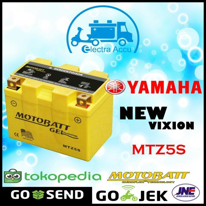 Aki Motor Yamaha New Vixion Motobatt Mtz5S Aki Kering