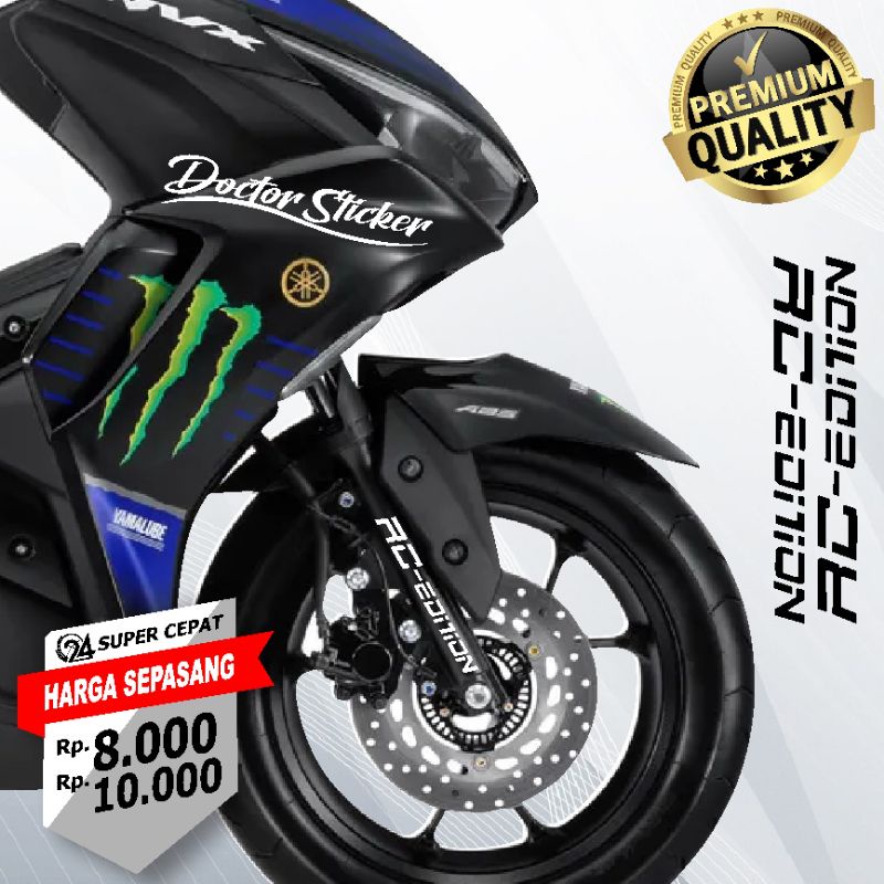 Stiker RC Edition Shock Depan / stiker shock Rc edition motor shock sticker / Moto Rc - Edition Viet