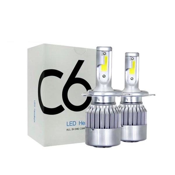 Lampu LED Mobil Headlight H4 COB 2 PCS Quality High White