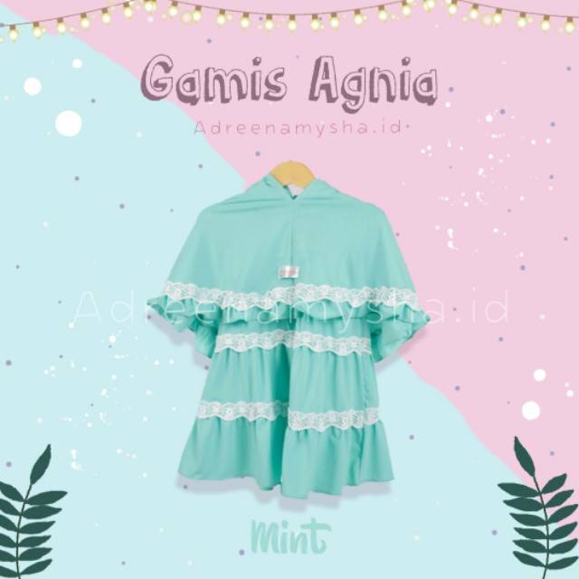 GAMIS AGNIA Size 0-4 Tahun / Busana muslim anak Gamis bayi dan anak anak