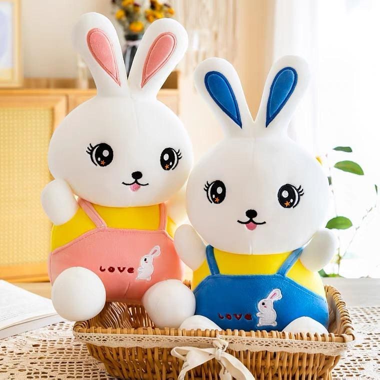 Boneka KELINCI/REBIT memakae baju lucu dan sangat imut