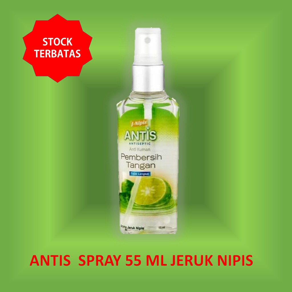 HAND SANITIZER ANTIS SPRAY 55 ML JERUK NIPIS ANTISEPTIK HAND SANITIZER ANTIS SPRAY 55 ML JERUK NIPIS ANTISEPTIK