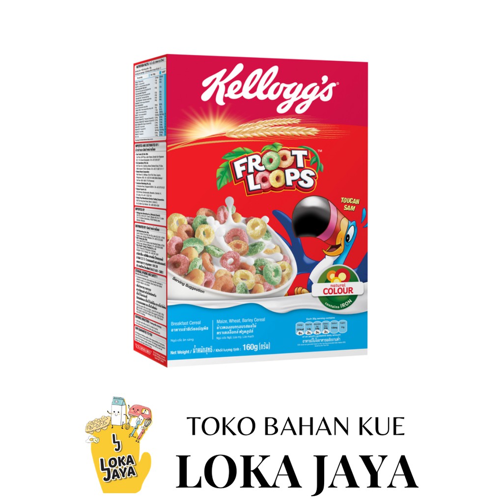 

KELLOGS FROOT LOOPS 300GR - FRUIT RING CEREAL KELLOG - KELLOGG'S FROOT LOOP - SEREAL KELOG