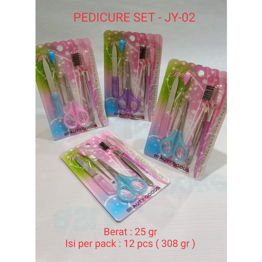 MANICURE PEDICURE. NAIL ART SET PERAWATAN KUKU DAN KULIT 7 Pcs GUNTING KUKU SET