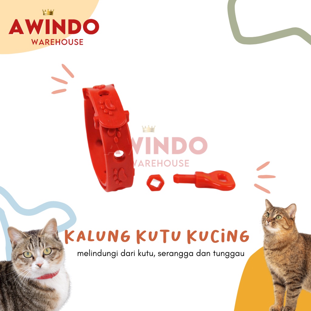 KALUNG ANTI KUTU KUCING - Kalung Obat Anti Kutu Kucing Kelinci Anjing Musang Flea Tick Cat Kitten Image 3
