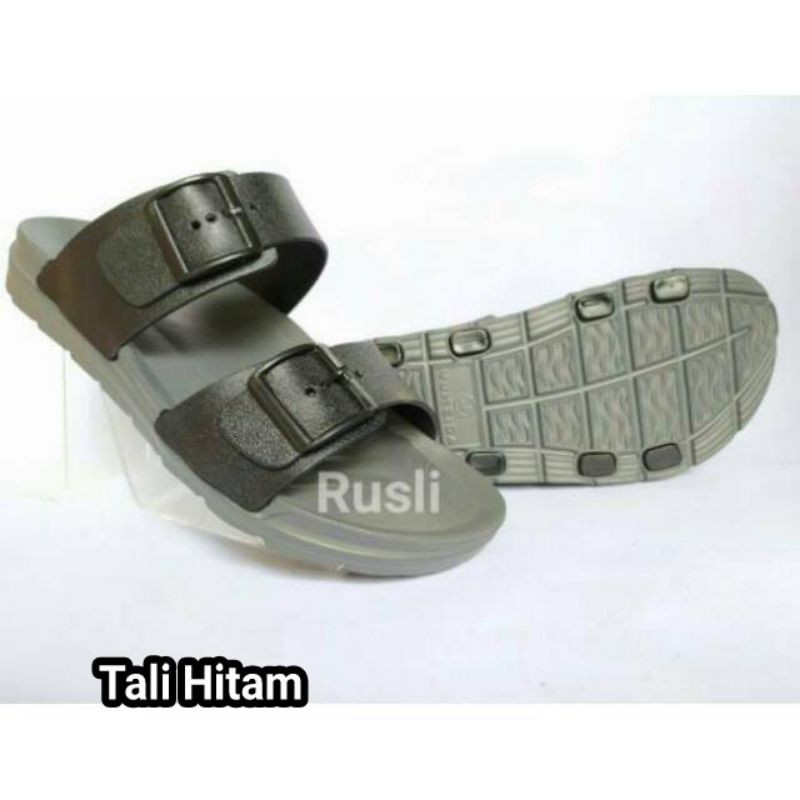 (COD) TERMURAH Sandal Karet Pria Wanita Santai Yumeida 2 Tali 7122