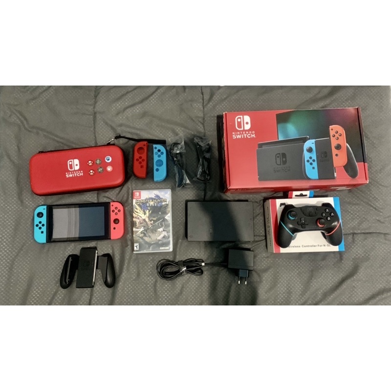 Nintendo switch console New Model V2 OFW Fullset Second