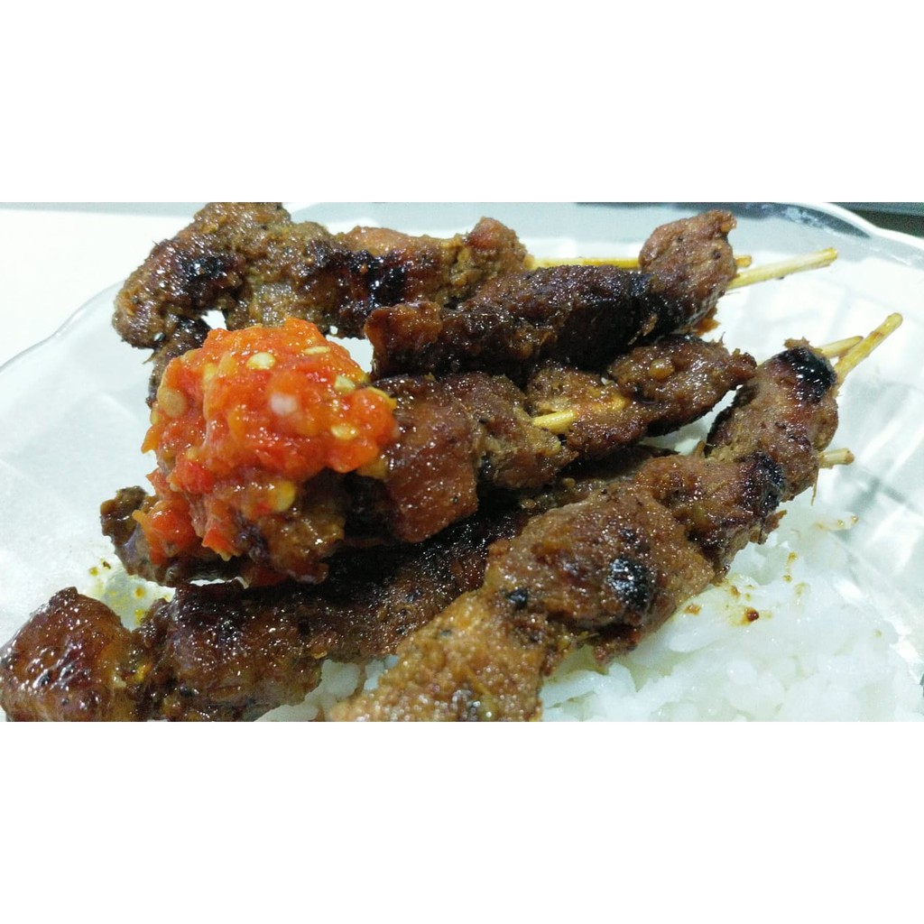 

sate babi ketumbar 1/4kg 13 tusuk - gofood babi babi palmerah