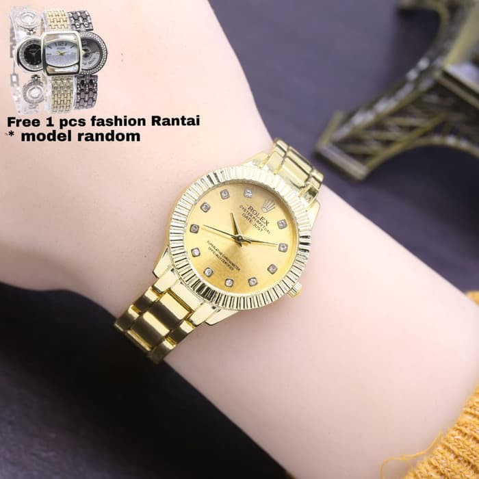 JAM TANGAN MURAH/JAM ORIGINAL/ JAM TANGAN WANITA ROLEX 0214