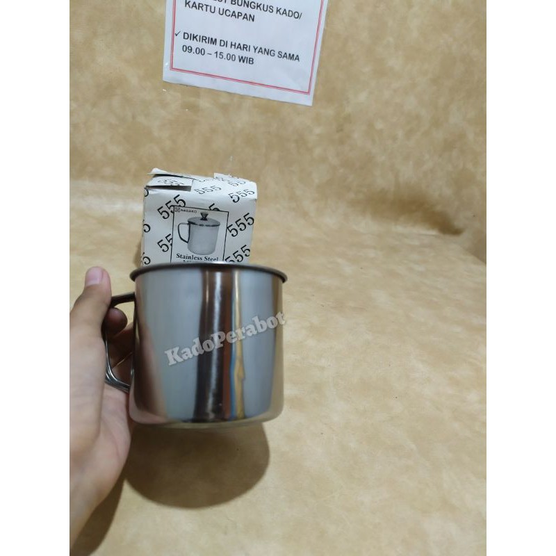 Mug stainless steel 8cm- Mug nagako 555