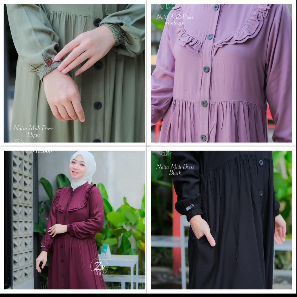 MIDI DRESS KATUN TWILL NAIRA ORI ZR