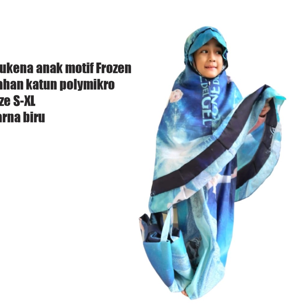 Mukena Anak Frozen Super/Tas Tebal bahan katun/ bahan berkualitas dan bisa bayar ditempat/COD