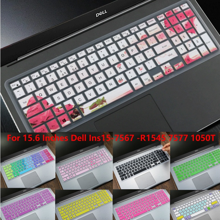 For 15.6 Inches Dell Ins15-7567 -R1545 7577 1050T Soft Ultra-thin Silicone Laptop Keyboard Cover Protector