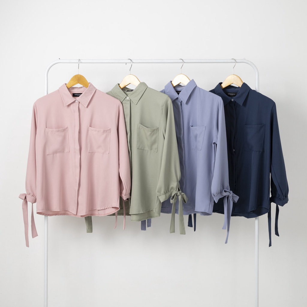 Berrybenka - Atasan Blouse Wanita Sophie Murisha Knotted Blouse