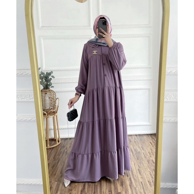 SOLVIA DRESS MAXY CRINGKEL AIRFLOW