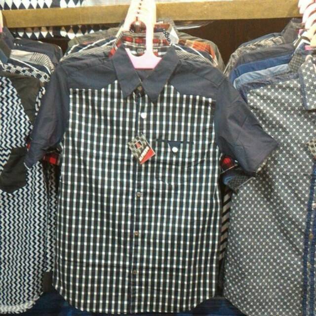 Kemeja pria kotak /  kemeja pria katun strech