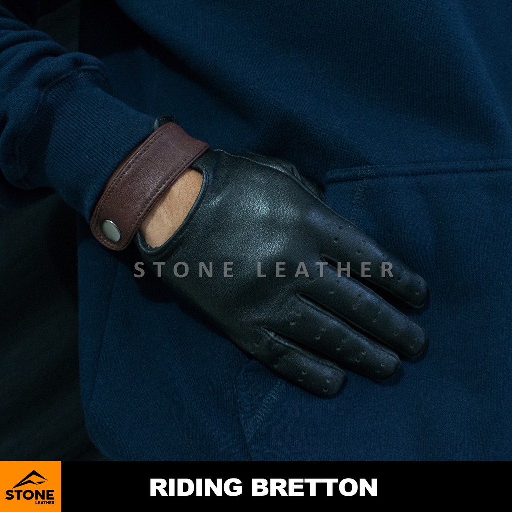 SARUNG TANGAN MOTOR PRIA RIDING BRETTON / SARUNG TANGAN KULIT / SARUNG TANGAN PRIA