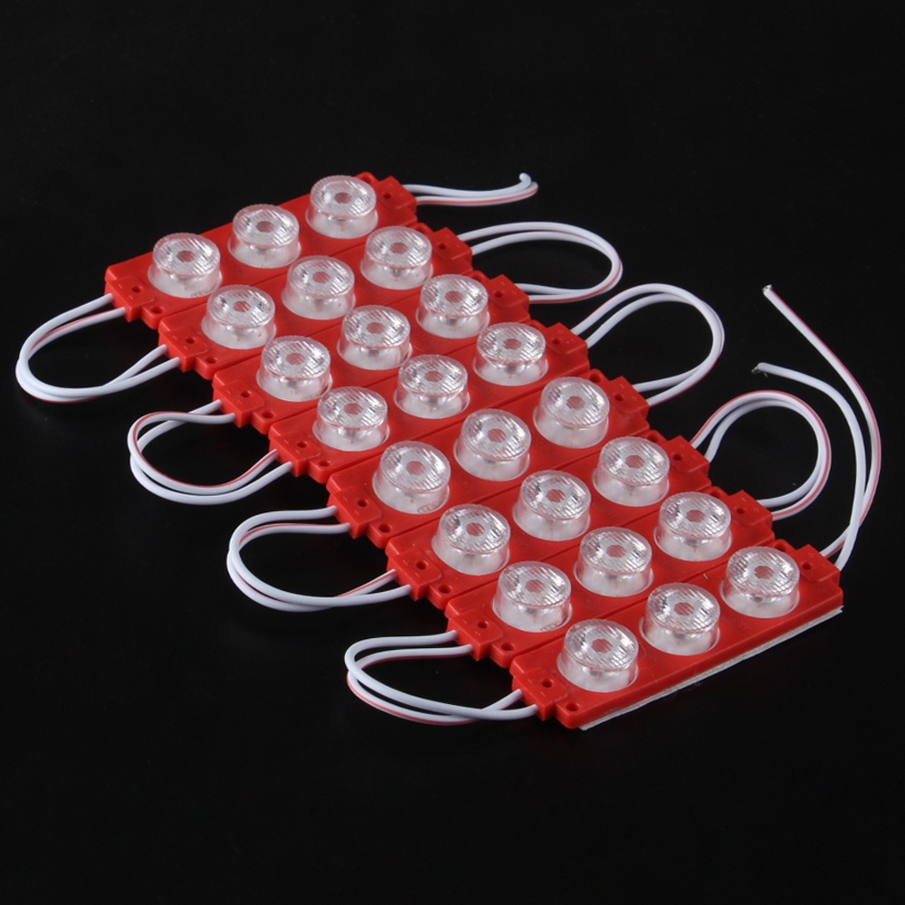 8PCS LAMPU LED MODUL 3MATA SMD DC 12VOLT DAN 24VOLT WATERPROOF 3 MATA 12V 24V Motor Mobil Neon Box
