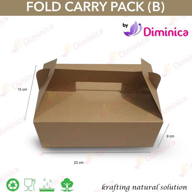 

Terhot! Fold Carry Pack 23Cm|Box Kue|Dus Jinjin|Gable Box 23Cm|Dus Kue Murah