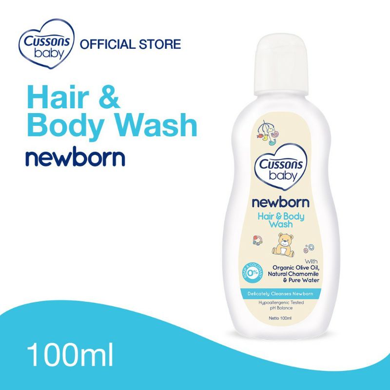 Cussons Baby Hair &amp; Body Wash NewBorn 100ml