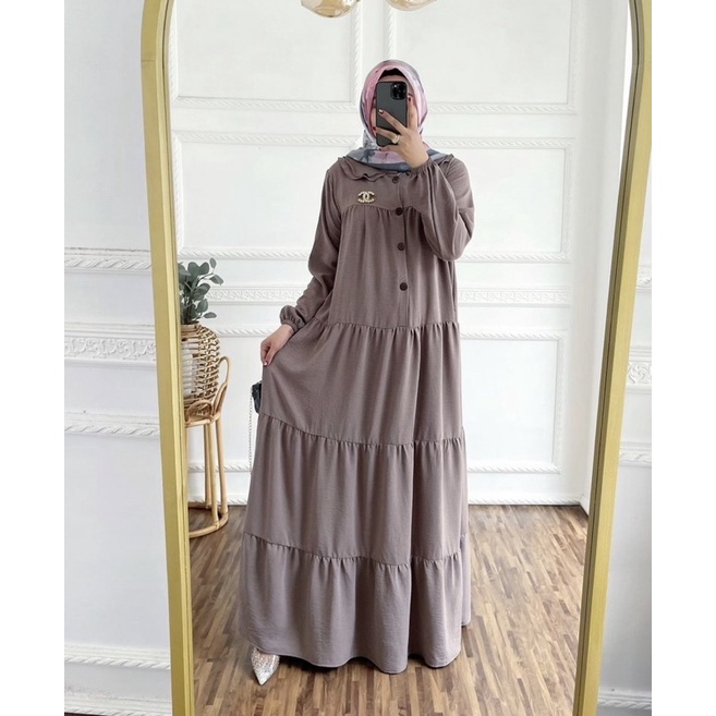 SOLVIA DRESS MAXY CRINGKEL AIRFLOW