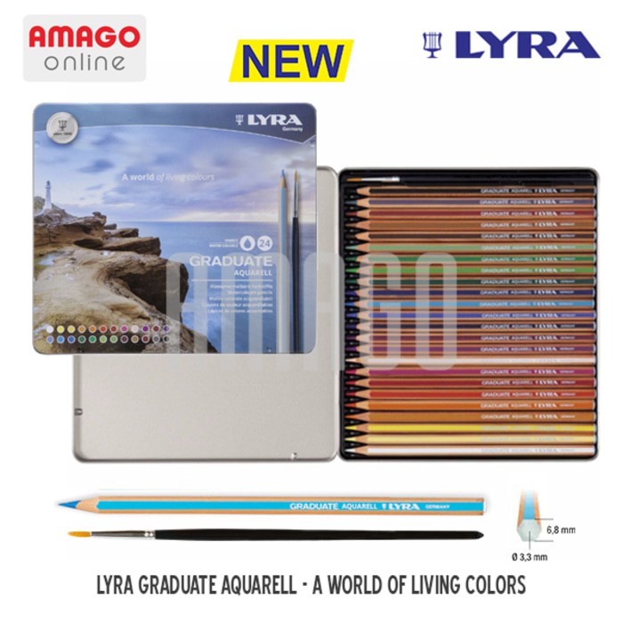 

LYRA Graduate Acquarell - Metal Box - 24 Colors - 2881240