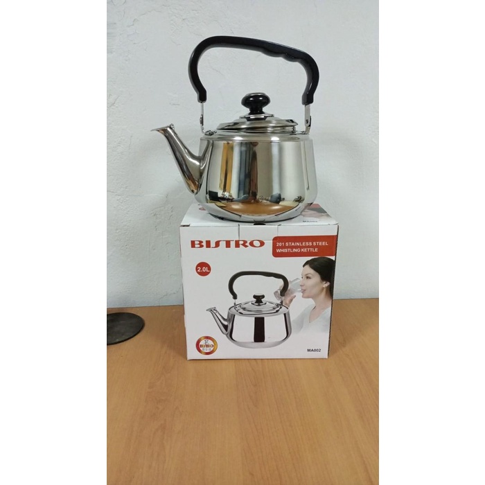 BISTRO STAINLESS STEEL 201 WHISTLING KETTLE / TEKO AIR MASAK / CEREK