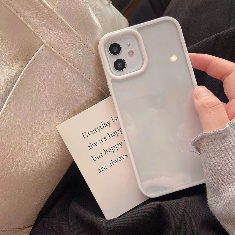 Case Bahan Akrilik Transparan Warna Permen Untuk IPhone 14 Pro Max 13 Pro Max 12 11 Pro X Xs Max 7 8 Plus I6 Plus