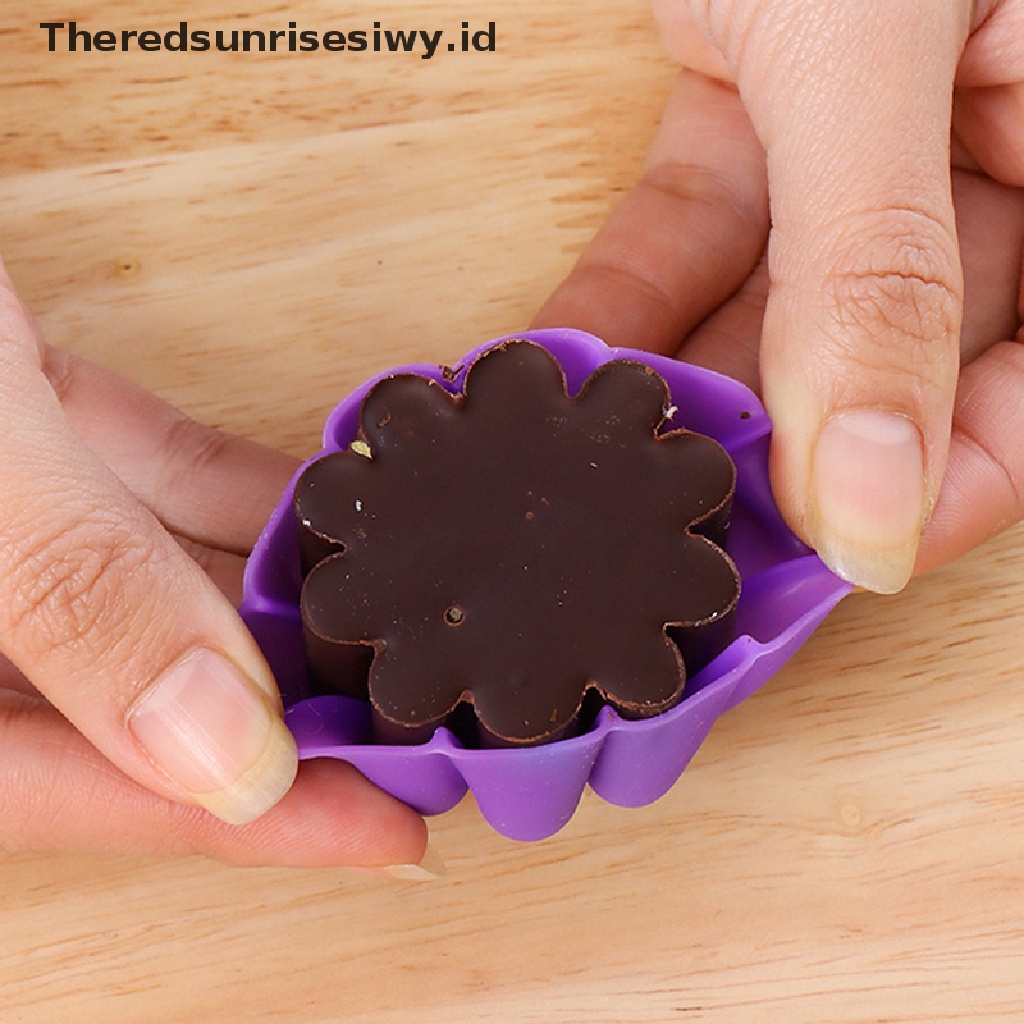 # Alat Rumah Tangga # Cetakan Cupcake / Muffin Bentuk Bunga Bahan Silikon