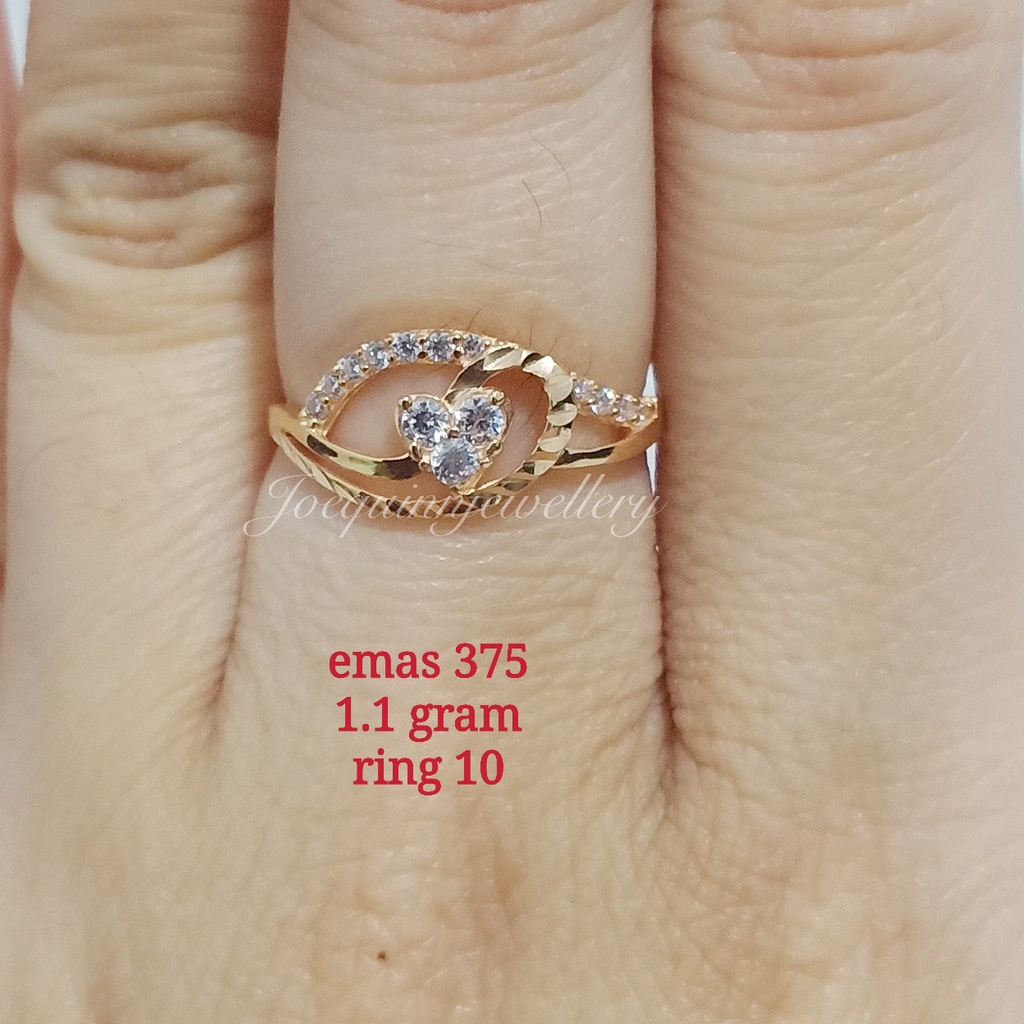 cincin love emas 375