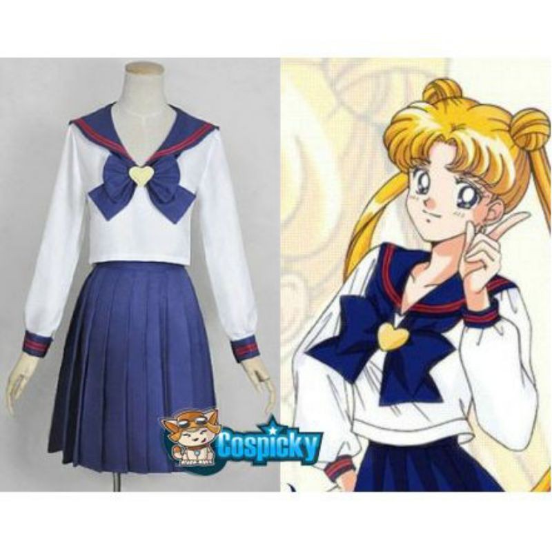 Sailormoon Tsukino Usagi High School School Uniform/Seifuku Cosplay Costume Anime Female