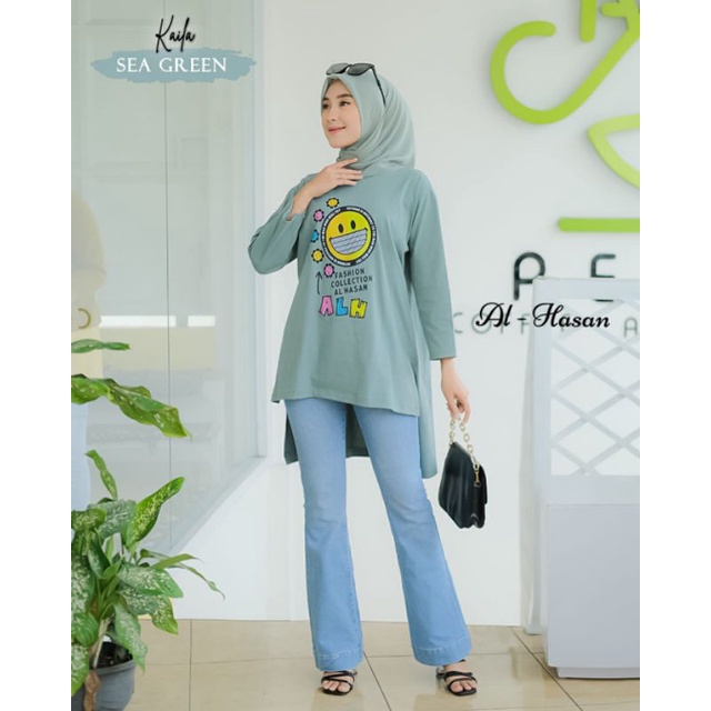 KAILA ATASAN BY AL-HASAN//Delia Kaos Combed XL//Atasan Combed