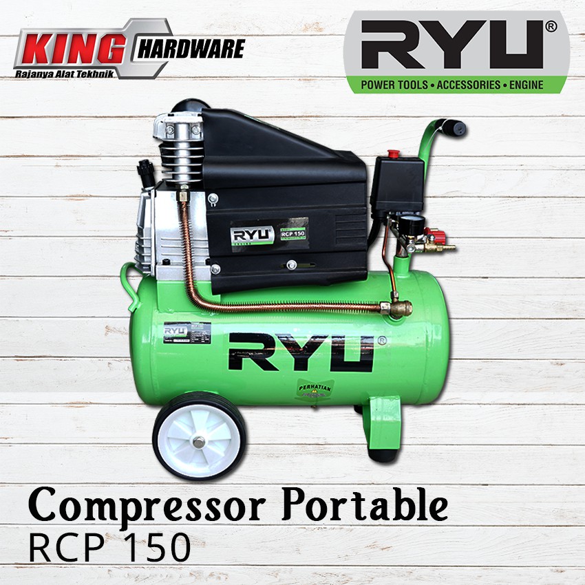 Jual COMPRESSOR PORTABLE RYU RCP 150 - 1.5 HP 30 L | Shopee Indonesia