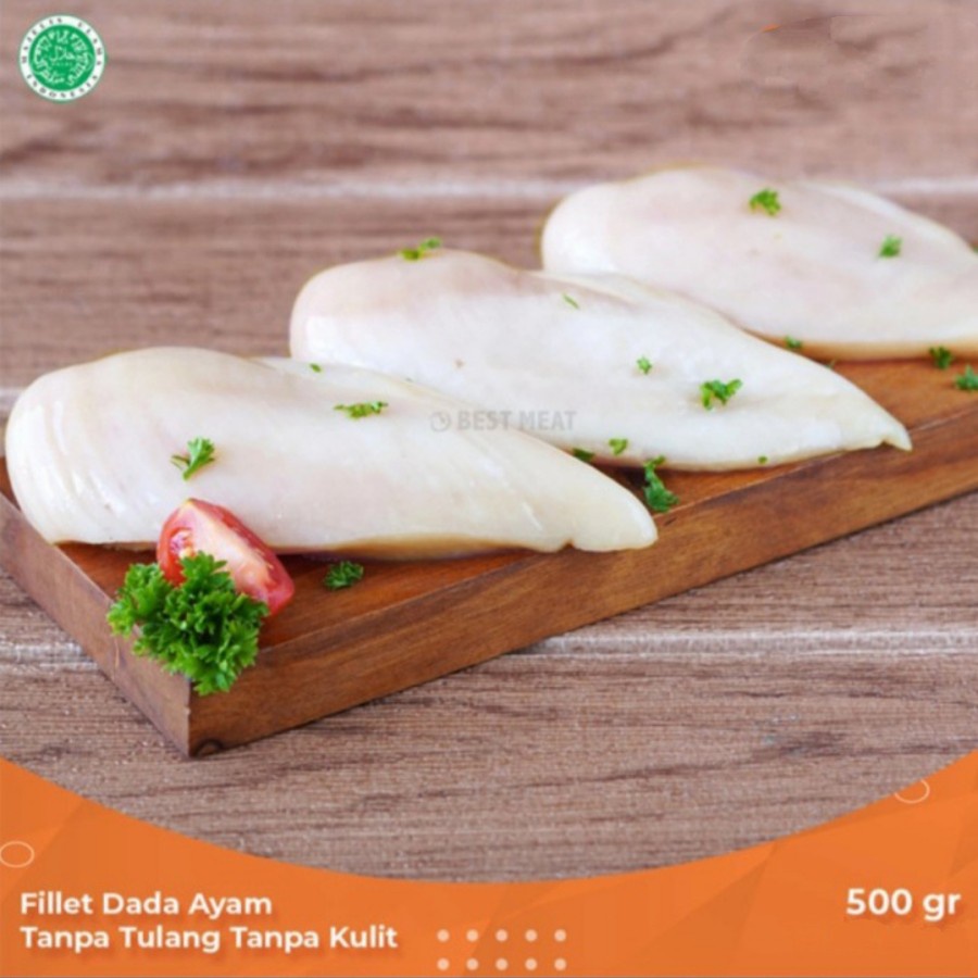 

fillet dada ayam Boneless Skinless Breast (BSB) chicken 500 gr