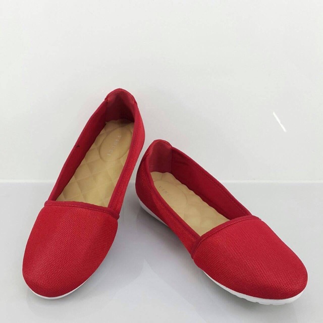 VINCCI red flat shoes slip on original