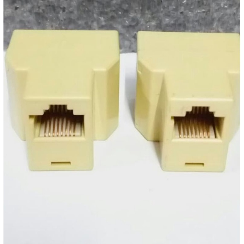 SAMBUNGAN LAN CABANG / BAREL RJ45 / SAMBUNGAN KABEL UTP 1 IN 2