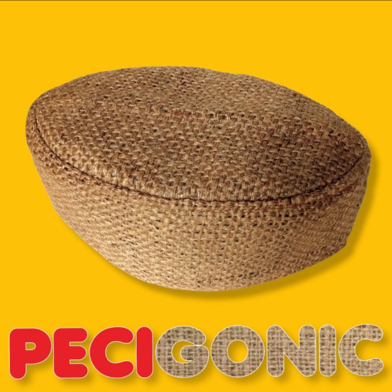 PECI KARUNG GONI POLOS COKLAT MUDA