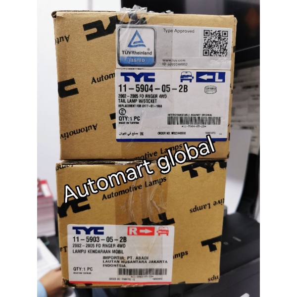 lampu stop ford ranger 2002 - 2005 tyc