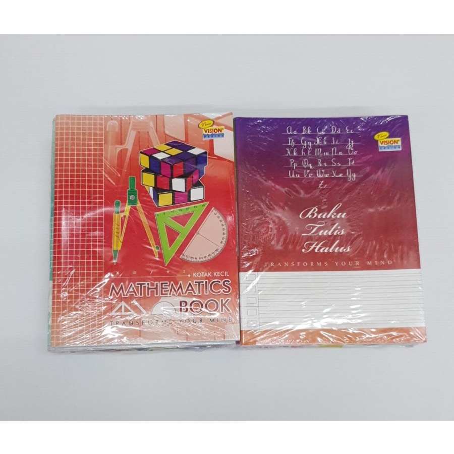 

BUKU VISION KOTAK / GARIS-3 38 lembar (10 buku) | BUKU TULIS | ATK
