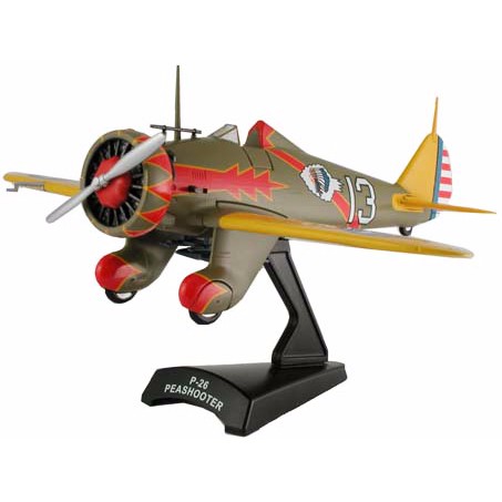 Diecast HOBBY MINIATUR PESAWAT TEMPUR P-26 PEASHOOTER ' US ARMY 94th SQUADRON'