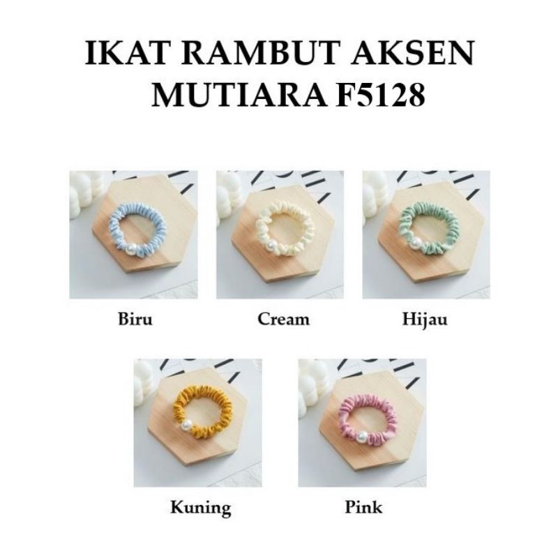 ✨NAGIHI✨ Ikat Rambut Aksen Mutiara / Kuncir Rambut Bahan Karet/ IKAT RAMBUT KOREA-1