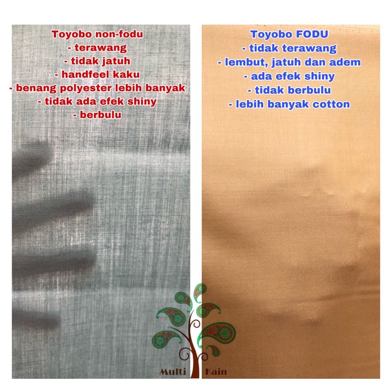 Image of Bahan Multi kain katun cotton toyobo FODU (COPYRIGHT, TERDAFTAR) asli premium #6
