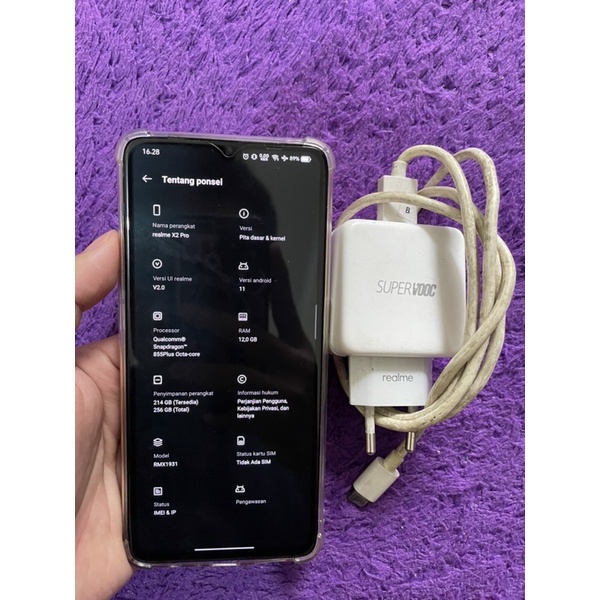 Realme X2 Pro Ram 12gb Rom 256gb Second Bekas tangan pertama