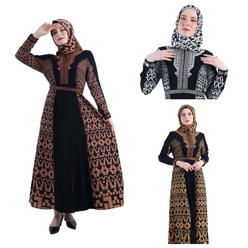Terbaru Abaya Hikmat A3840 Original