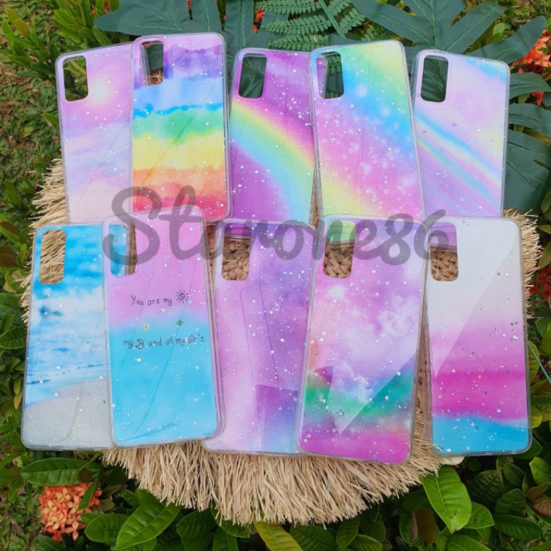 [STARONE86] Silikon Vivo Y20/Y20i/Y20s/Y12s New Rainbow Star Sand Glitter