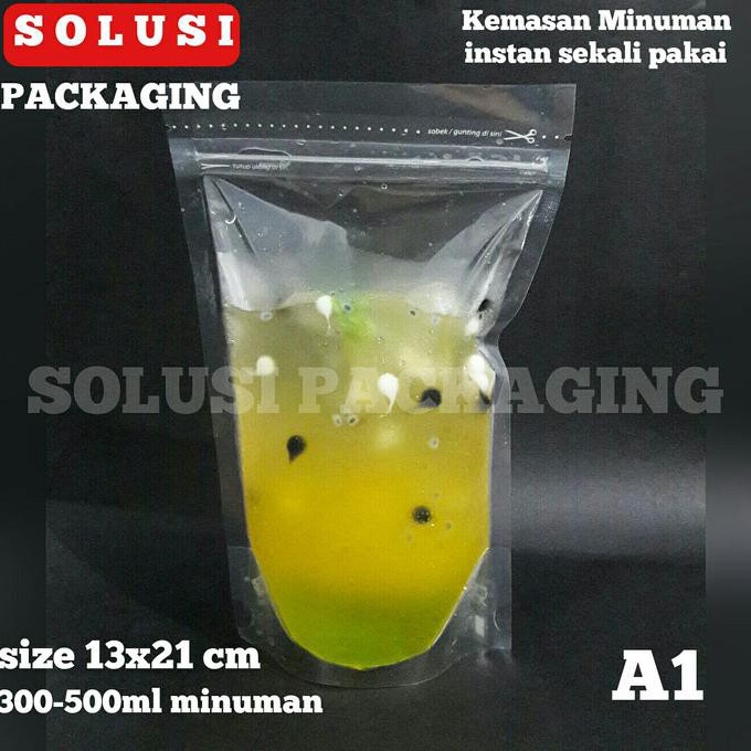 KEMASAN MINUMAN INSTAN/KEMASAN MILKSHAKE/PLASTIK MINUMAN/STAND POUCH